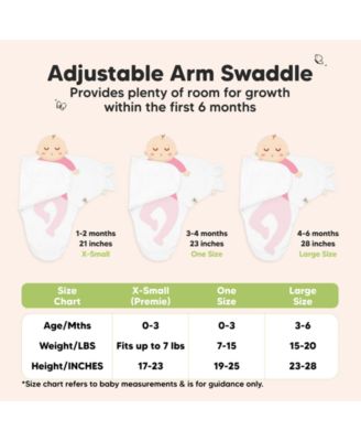 3pk Soothe Baby Swaddle, Organic Baby Swaddle Sleep Sacks, Newborn, Infant Swaddle Sack