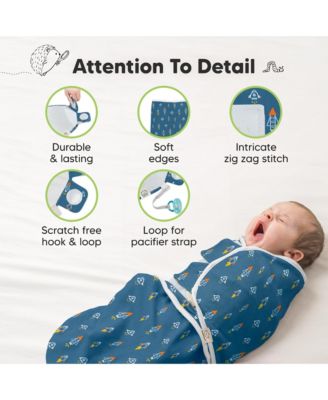 3pk Soothe Baby Swaddle, Organic Baby Swaddle Sleep Sacks, Newborn, Infant Swaddle Sack
