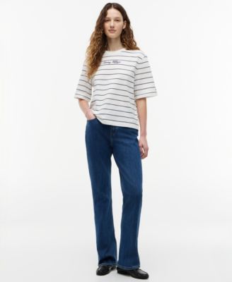 Women's Script Logo Crewneck Trapeze T-Shirt