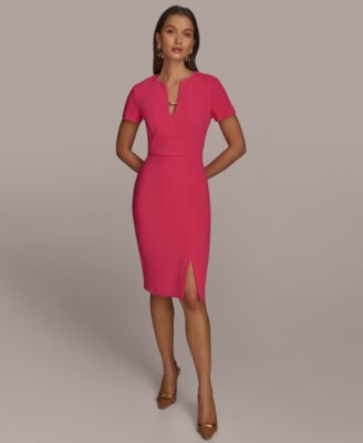 Women's V-Neck Sheath Dress