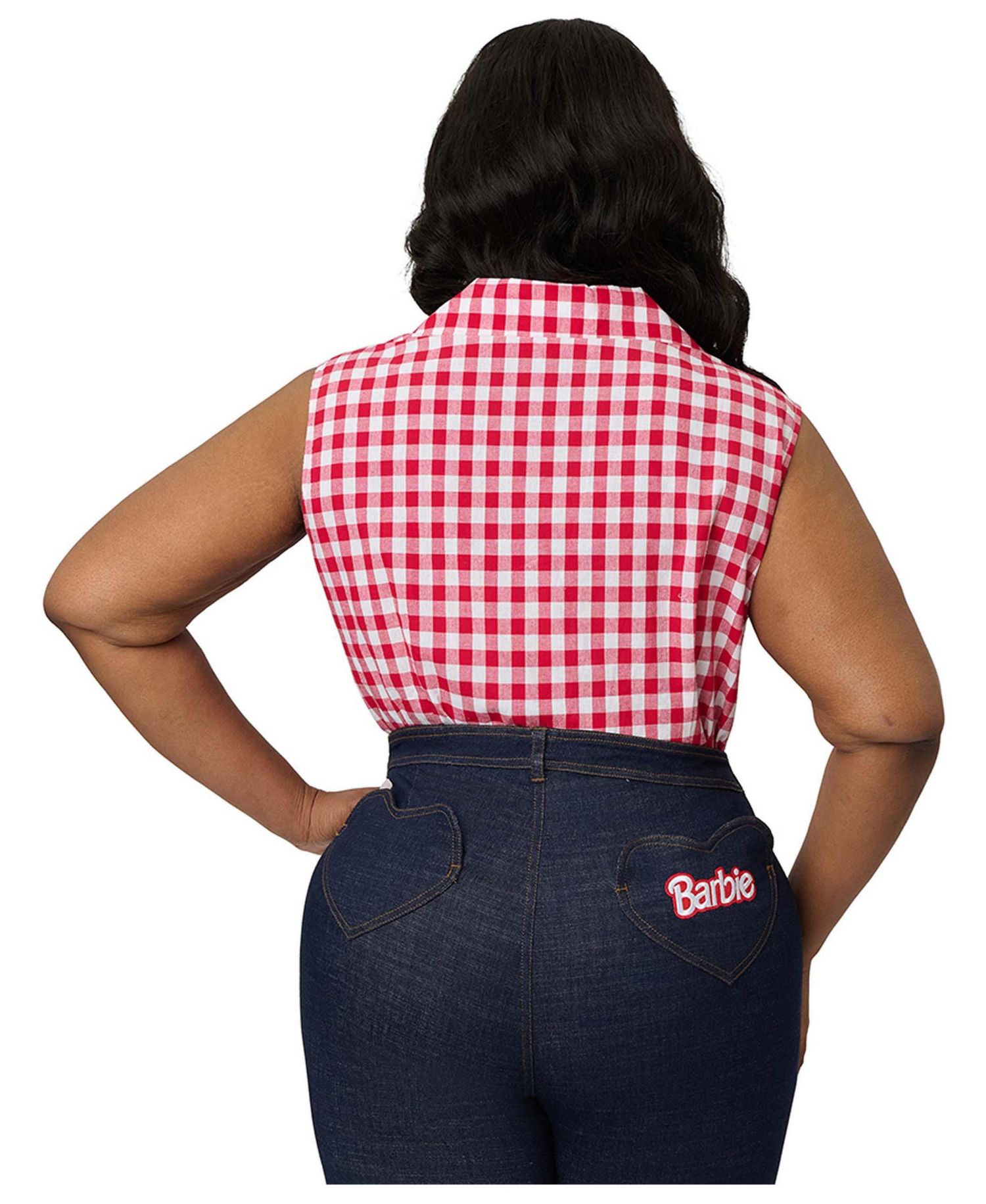Women's Plus Size 1950s Commuter Set Collar Blouse