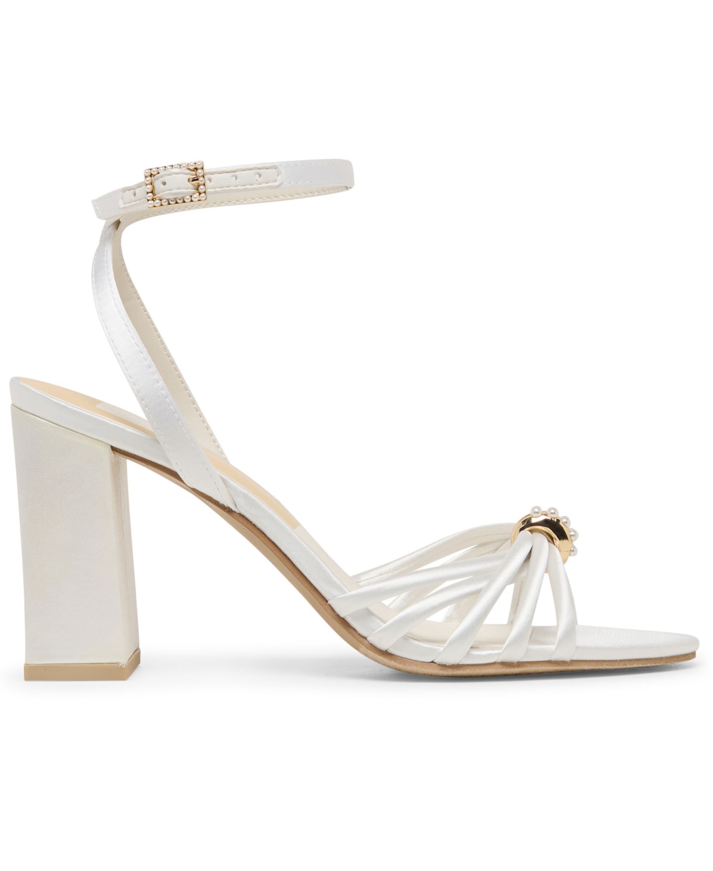 Женские сандалии Dolce Vita Rella Block Heel Dress Sandals, цвет: Насыщенный белый жемчужный — фото 2