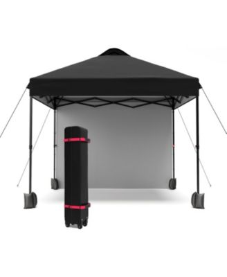 10'x10' Outdoor Canopy Tent with Sidewall, Easy Pop Up with Vented Roof, Outdoor Sun Shade