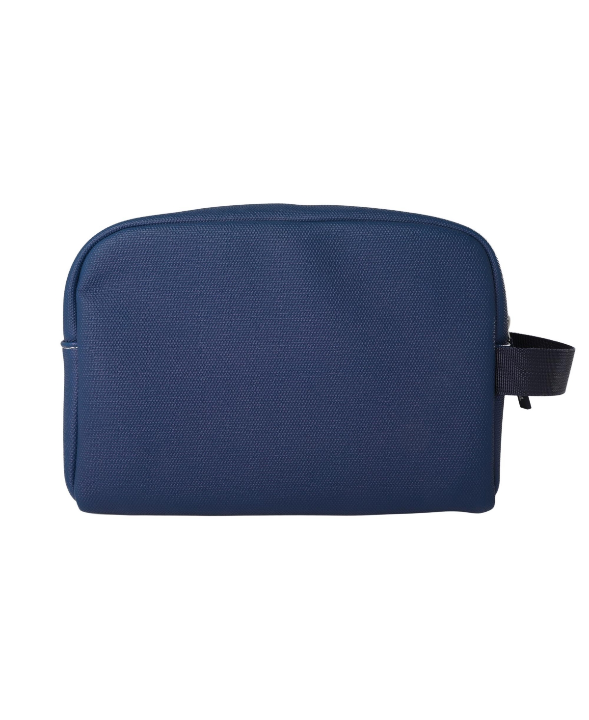 Lands' End Woven Dopp Kit for Men, Solid Toiletry Bag with Top Zip and Front Pocket