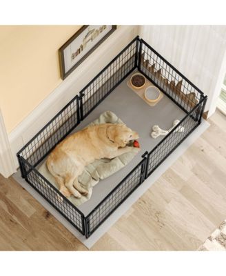 63.7" Large Dog Cage with Top, Indoor Pet Kennel for Medium Dogs and Puppies