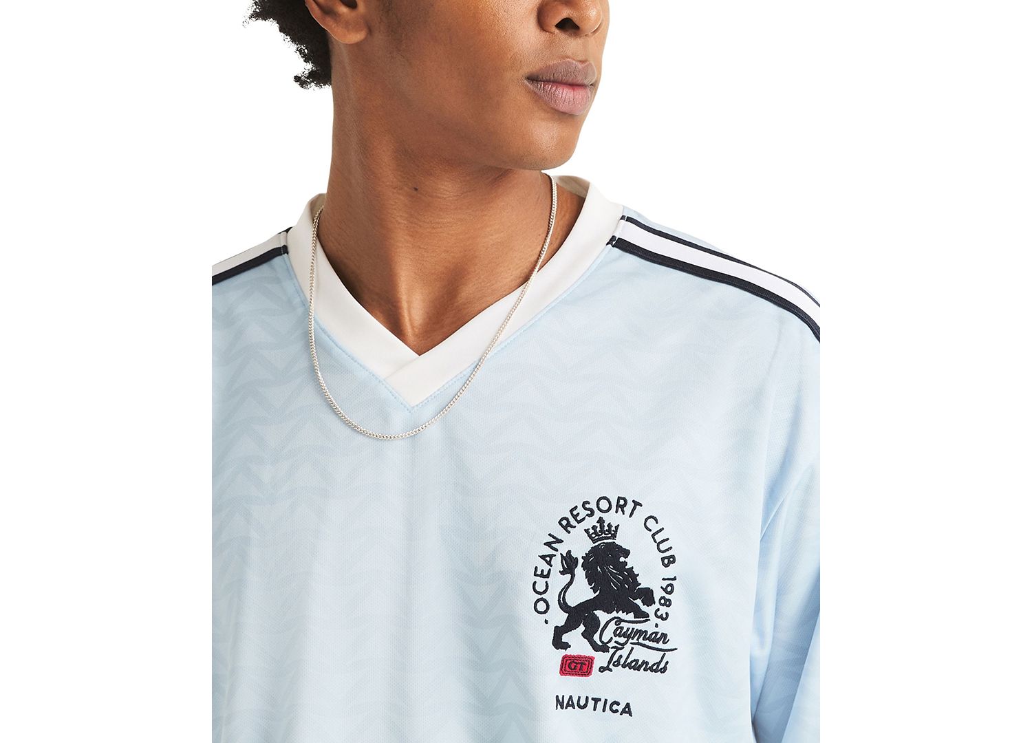 Men's Shadow Printed Soccer V-Neck Jersey