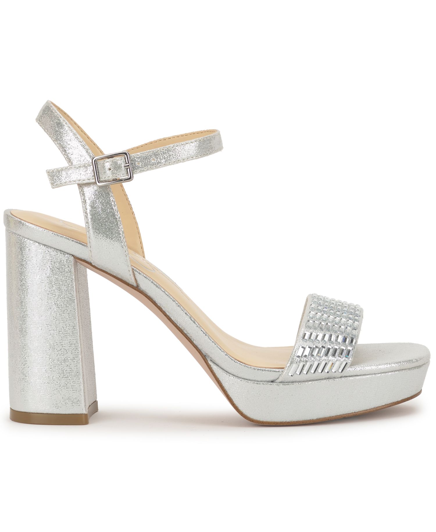 Women's Skilia Platform Block Heel Rhinestone Sandals