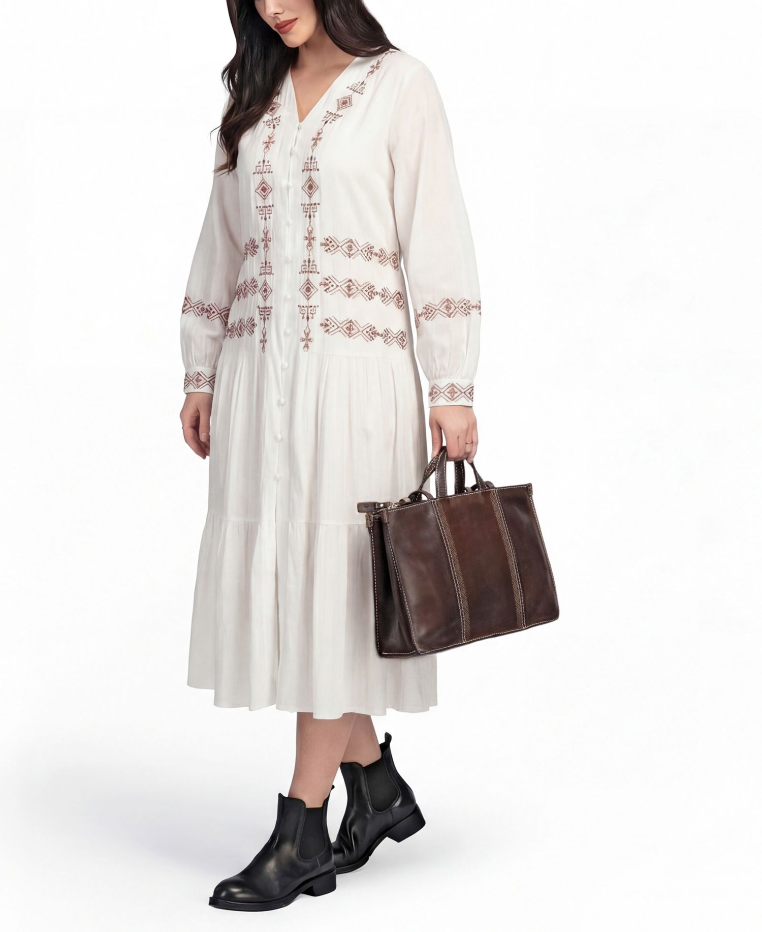 Freesia Large Top Handle Tote Handbag