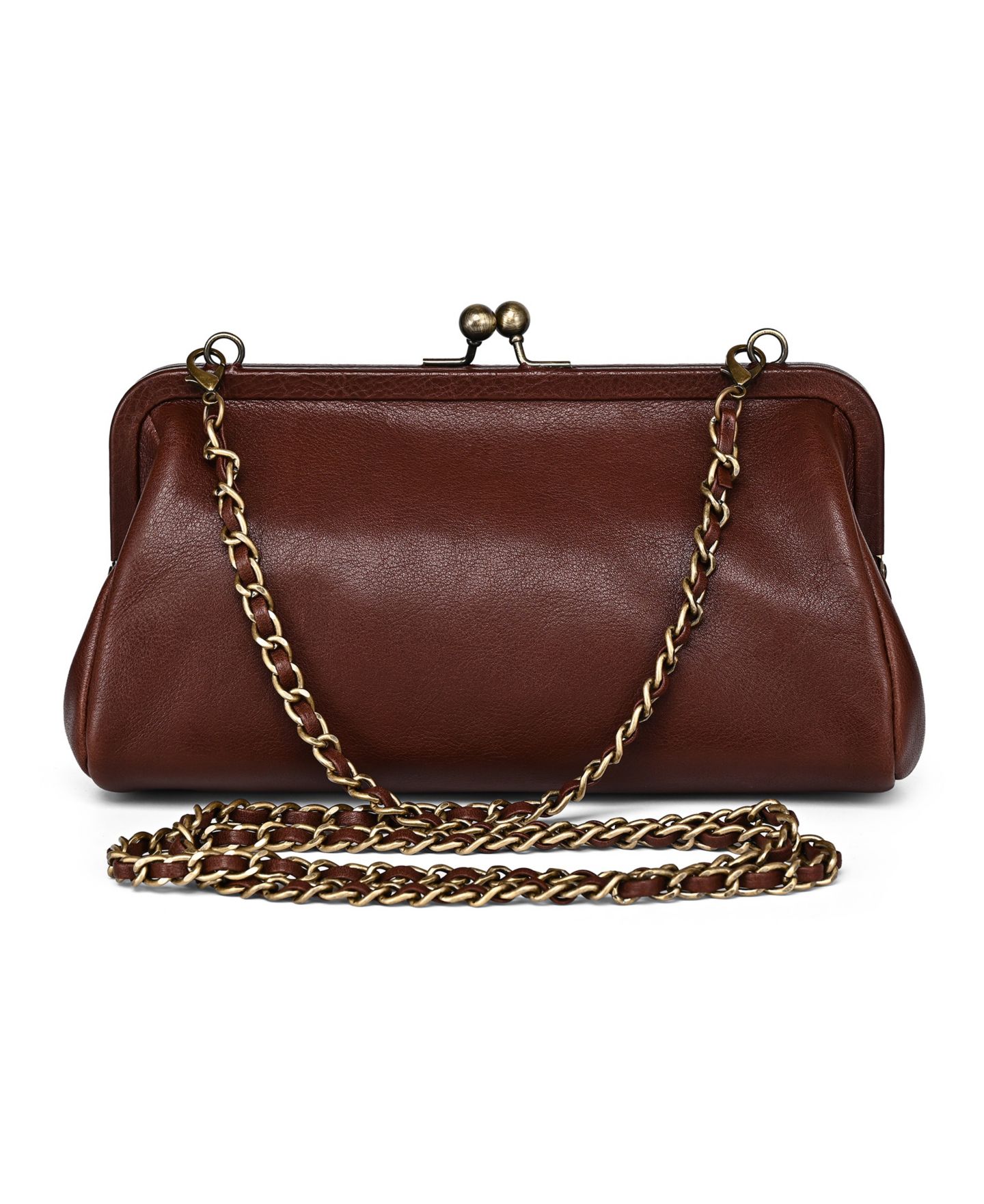Женская сумка OLD TREND Iris Small Crossbody Handbag, цвет: Каштановый коричневый — фото 4