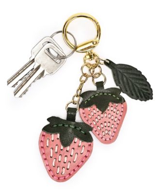 Strawberry Mini Handcrafted Botanical Fruit Key Chain