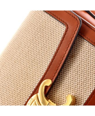 Teen Triomphe Shoulder Bag Canvas with Leather