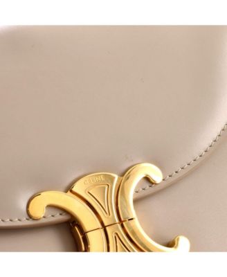 Triomphe Besace Clea Flap Bag Leather