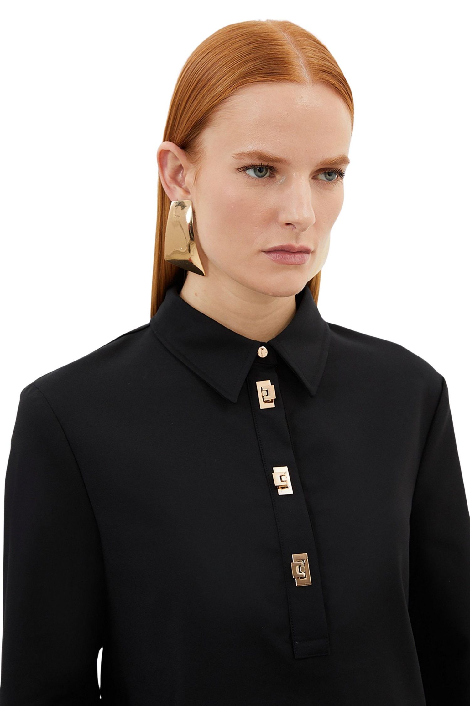 Women's Techno Cotton Gold Clasp Shirt