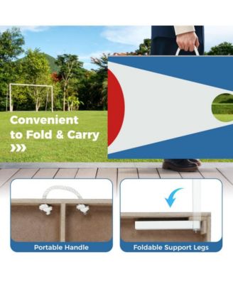 Hongee  Foldable Poker Table with 8 Cup Holders