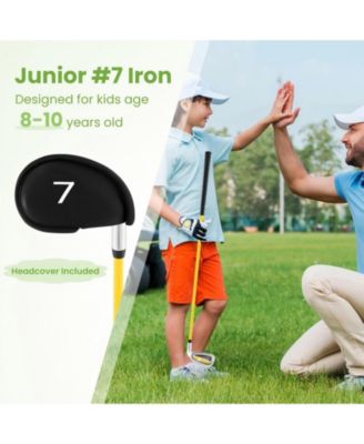 Individual Gold Club for Boys and Girls with Fiberglass Shaft and Headcover