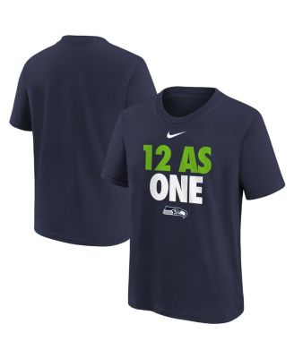Big Boys and Girls College Navy Seattle Seahawks 12 As One T-Shirt