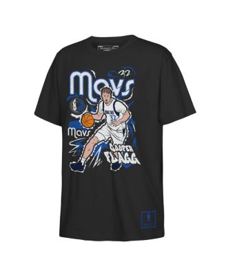 Big Boys and Girls Cooper Flagg Black Dallas Mavericks Chalked Up Player Name & Number T-Shirt