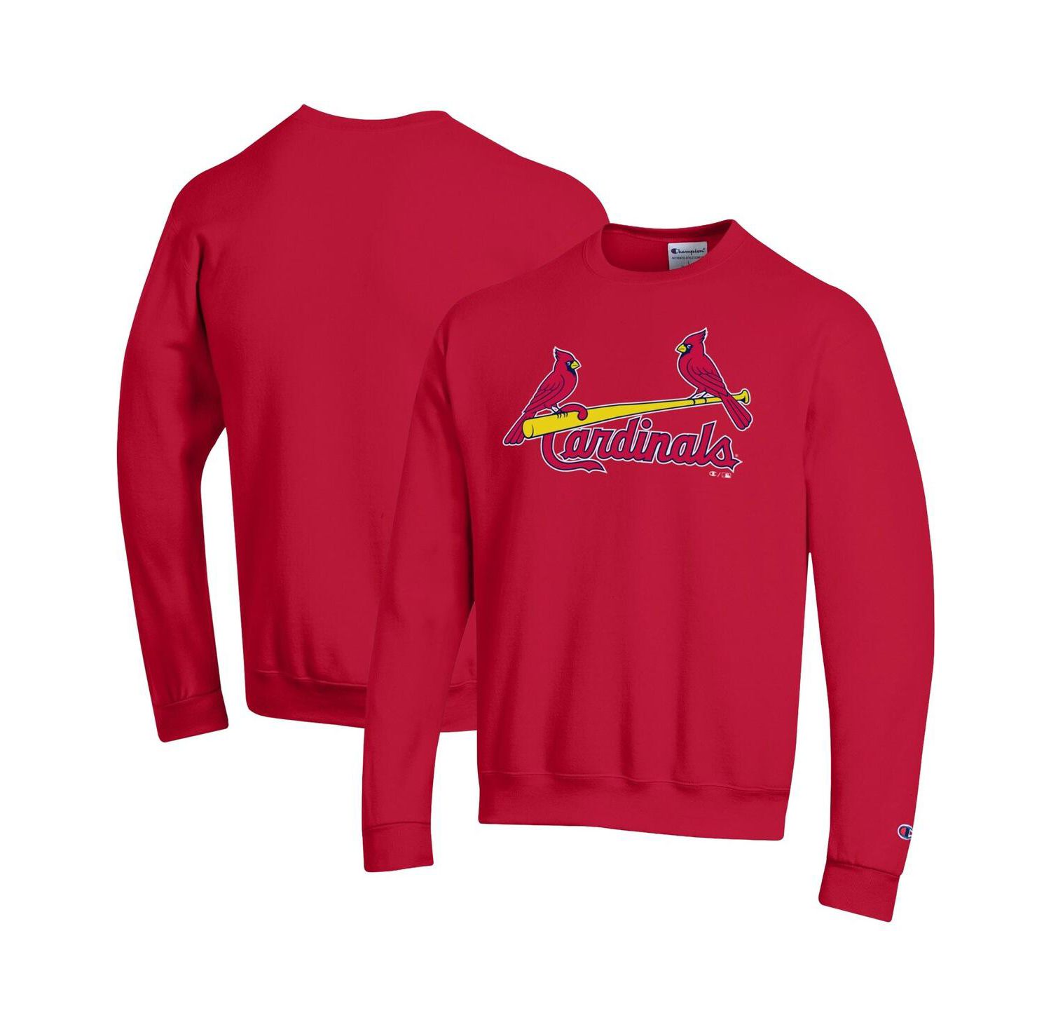 Men's Red St. Louis Cardinals Powerblend Wordmark Sweatshirt