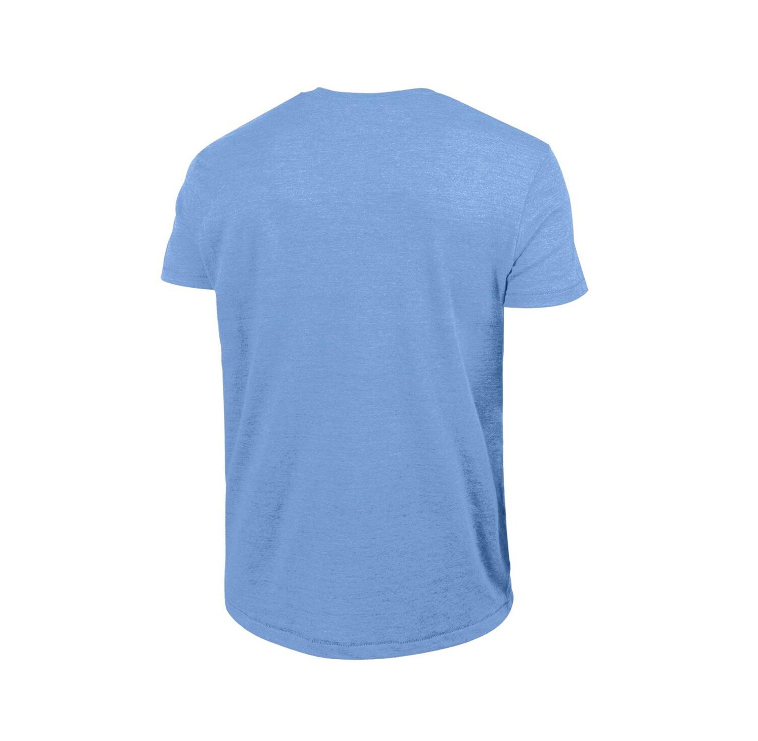 Men's Light Blue Philadelphia Phillies Cooperstown Logo Tri-Blend T-Shirt
