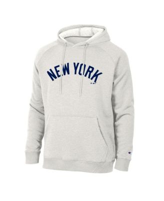 Men's Cream New York Yankees Triumph Tri-Blend Raglan Hoodie