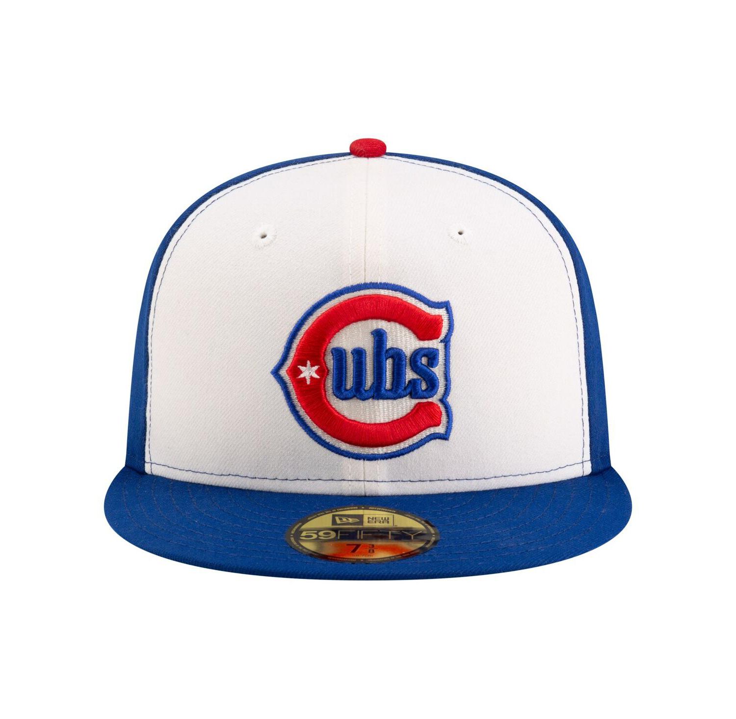 Men's White/Royal Chicago Cubs 150th Anniversary 59FIFTY Fitted Hat