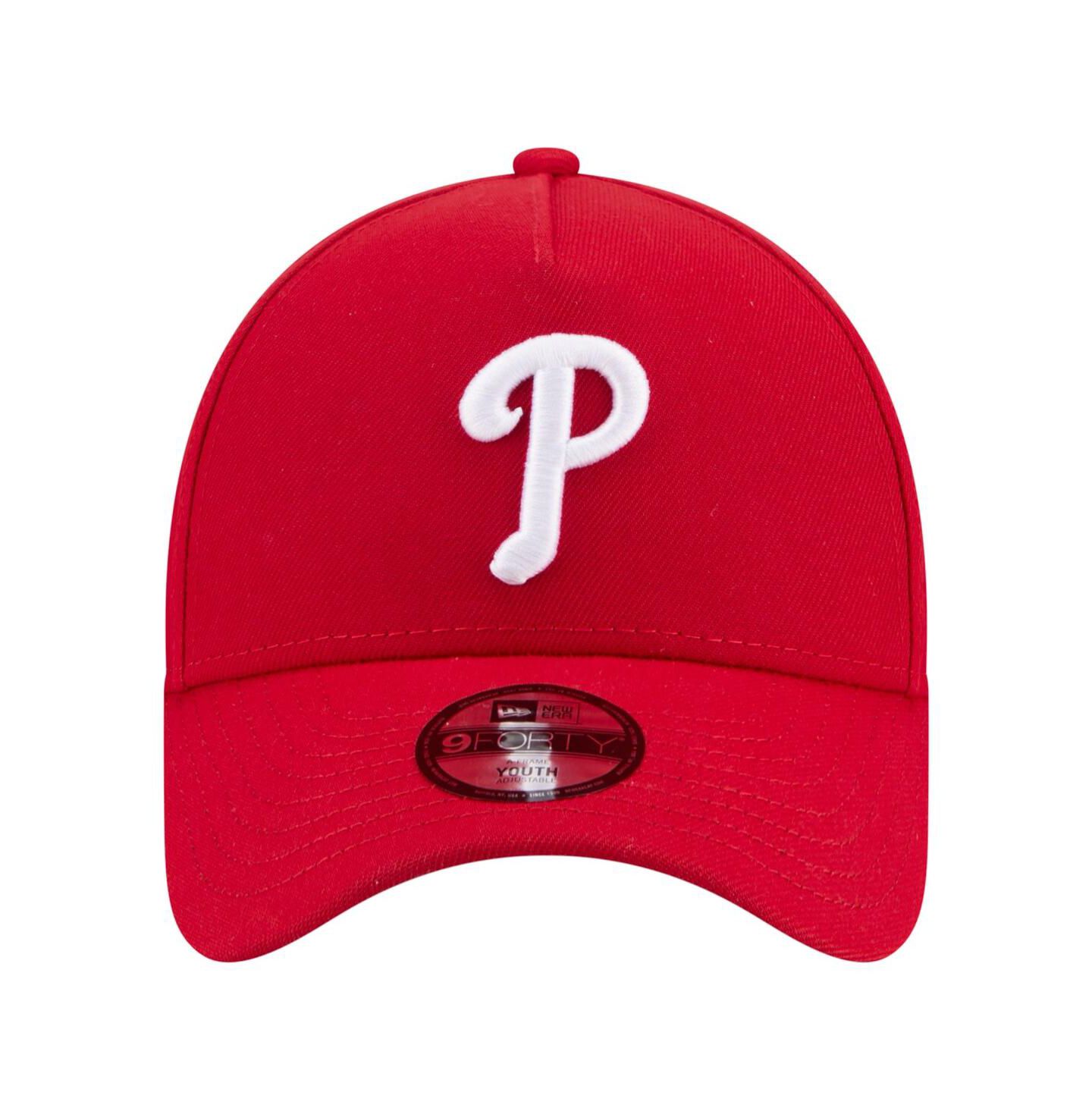 Детская кепка New Era Red Philadelphia Phillies 9FORTY A-Frame Adjustable Hat — фото 4