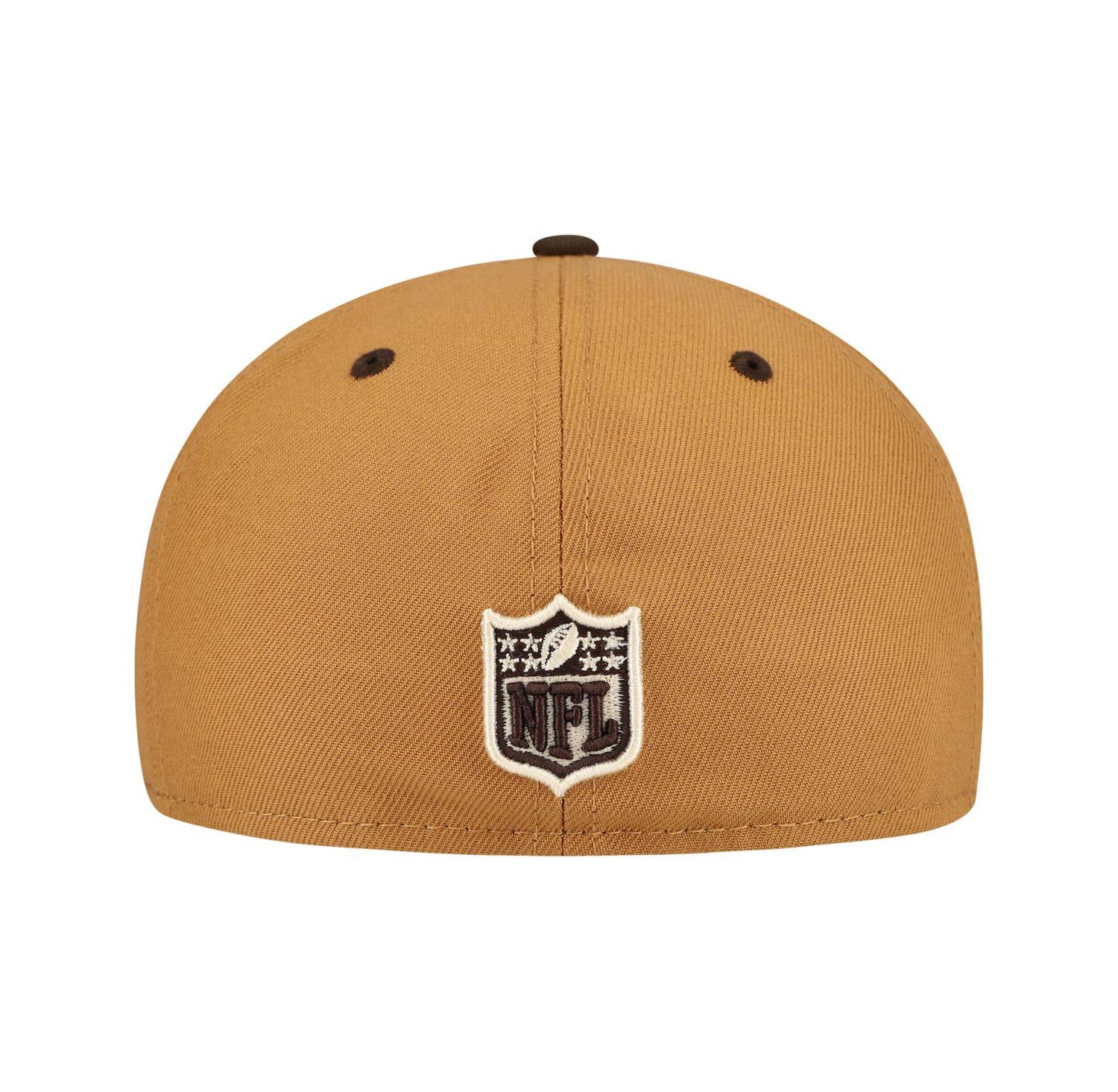 Men's Light Brown/Dark Brown Dallas Cowboys Two-Tone Walnut 59FIFTY Fitted Hat