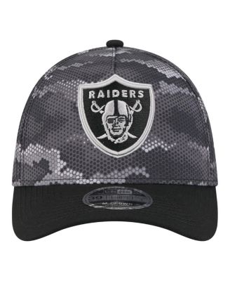 Men's Black Las Vegas Raiders Camo A-Frame 39THIRTY Flex Hat