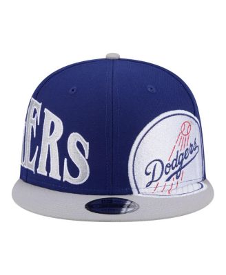 Men's Royal/Gray Los Angeles Dodgers Stretched Two-Tone 9FIFTY Adjustable Hat