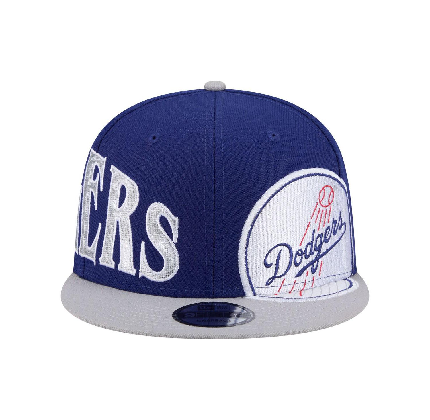 Men's Royal/Gray Los Angeles Dodgers Stretched Two-Tone 9FIFTY Adjustable Hat