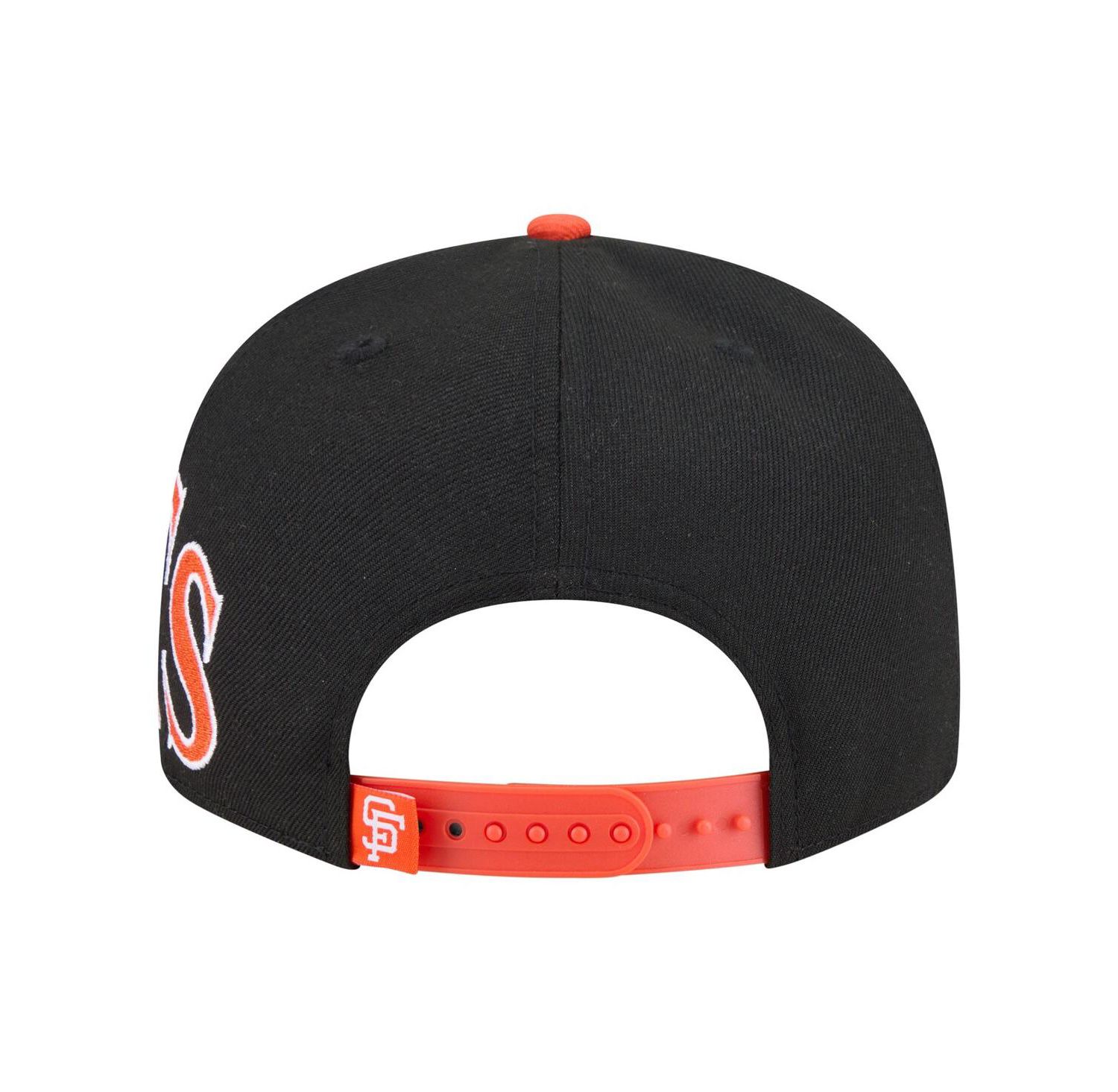 Men's Black/Orange San Francisco Giants Stretched Two-Tone 9FIFTY Adjustable Hat