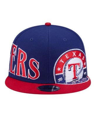 Men's Royal/Red Texas Rangers Stretched Two-Tone 9FIFTY Adjustable Hat