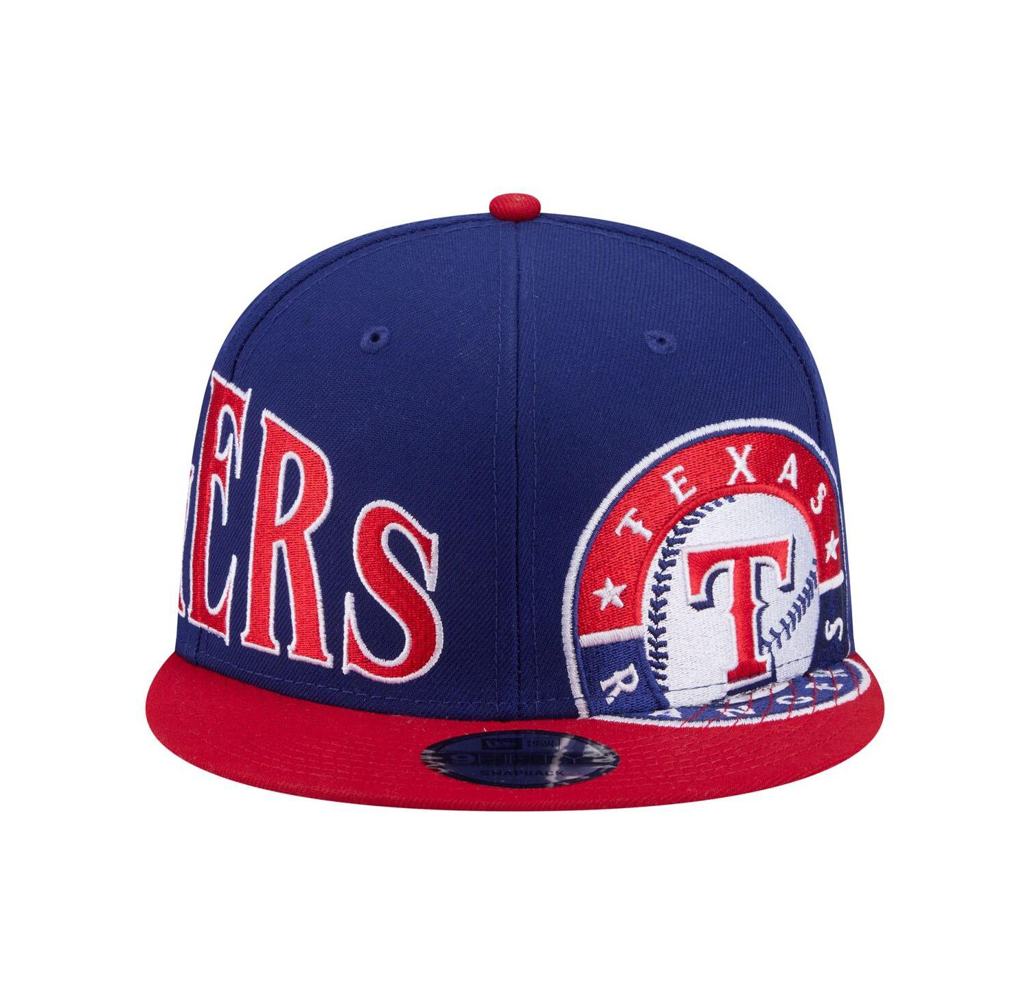 Men's Royal/Red Texas Rangers Stretched Two-Tone 9FIFTY Adjustable Hat