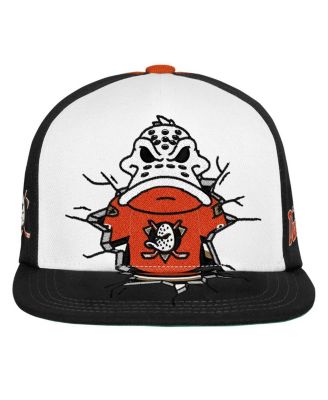 Big Boys and Girls Orange Anaheim Ducks Mascot Snapback Hat