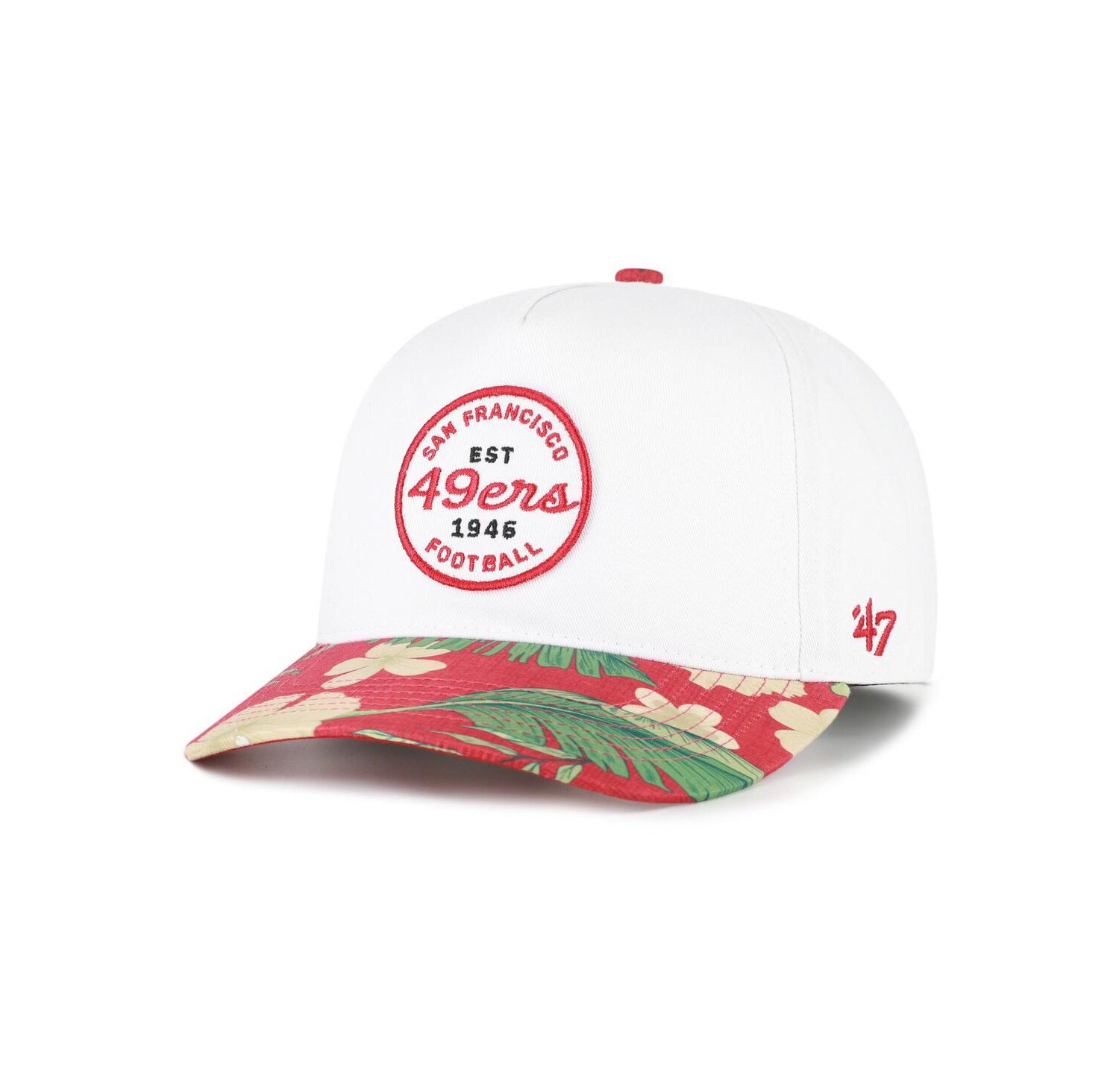 Men's White/Scarlet San Francisco 49ers Beach Side Hitch Adjustable Hat
