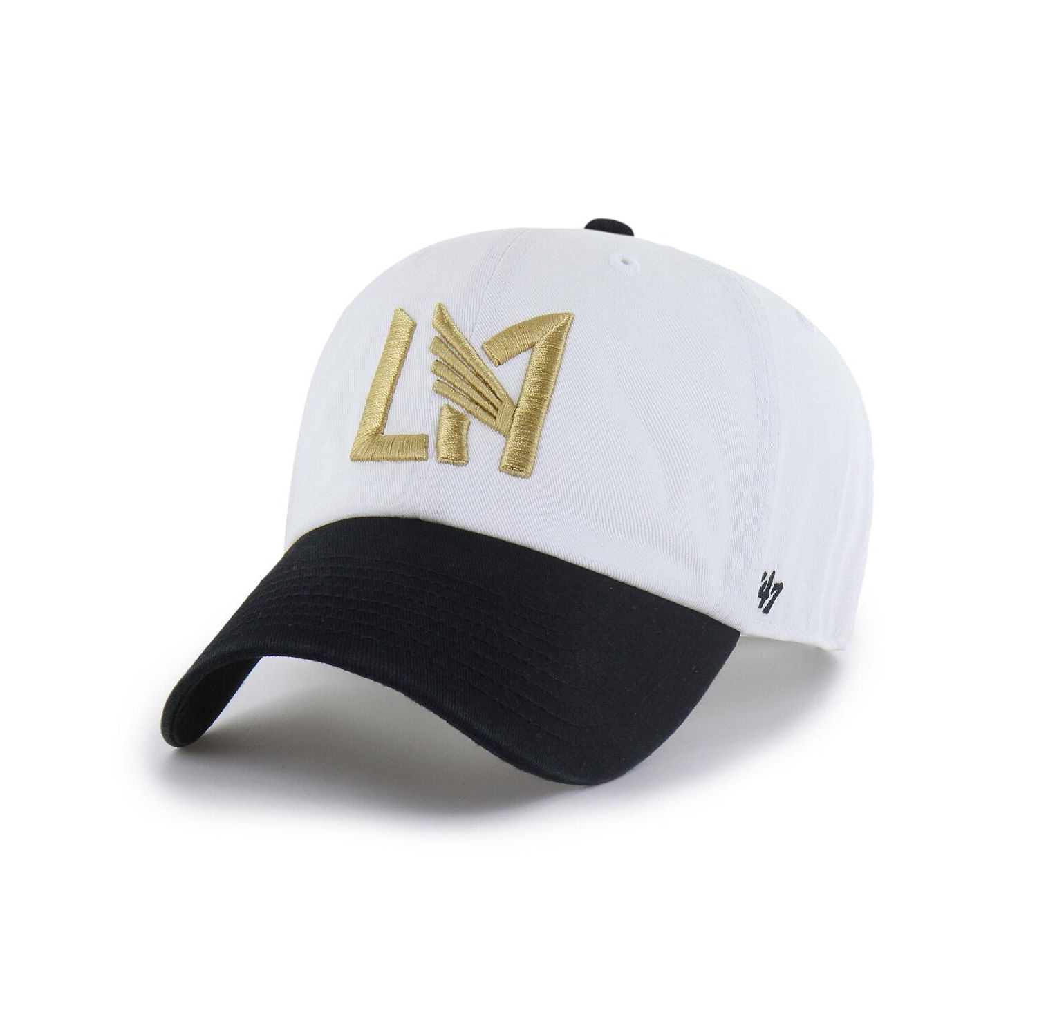 Men's White LAFC Two-Tone Clean Up Adjustable Hat