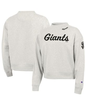 Women's Stone San Francisco Giants Triumph Tri-Blend Sweatshirt