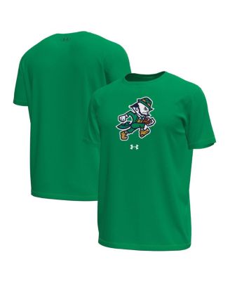 Men's Kelly Green Notre Dame Fighting Irish Sporting Leprechaun Tech Stretch T-Shirt