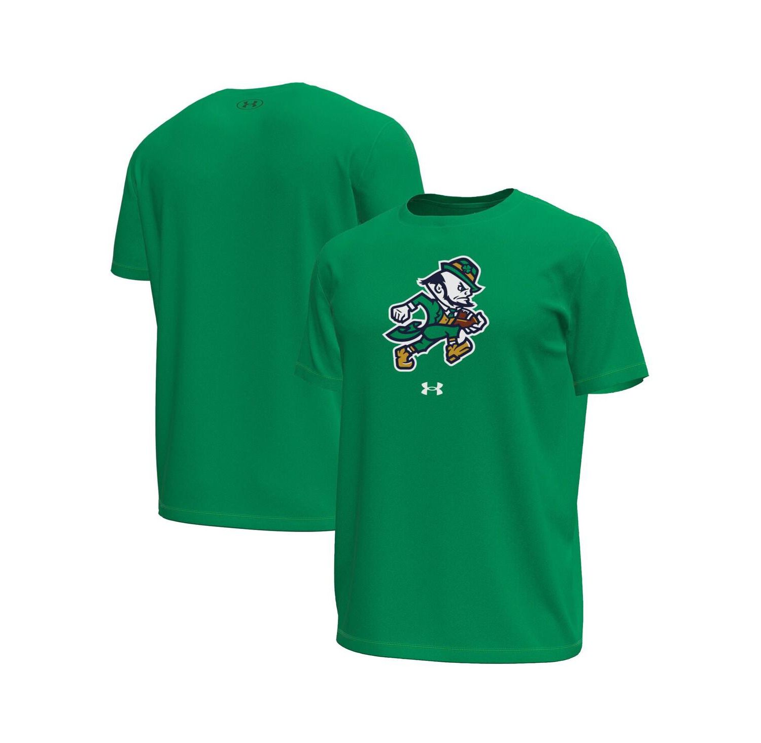 Men's Kelly Green Notre Dame Fighting Irish Sporting Leprechaun Tech Stretch T-Shirt