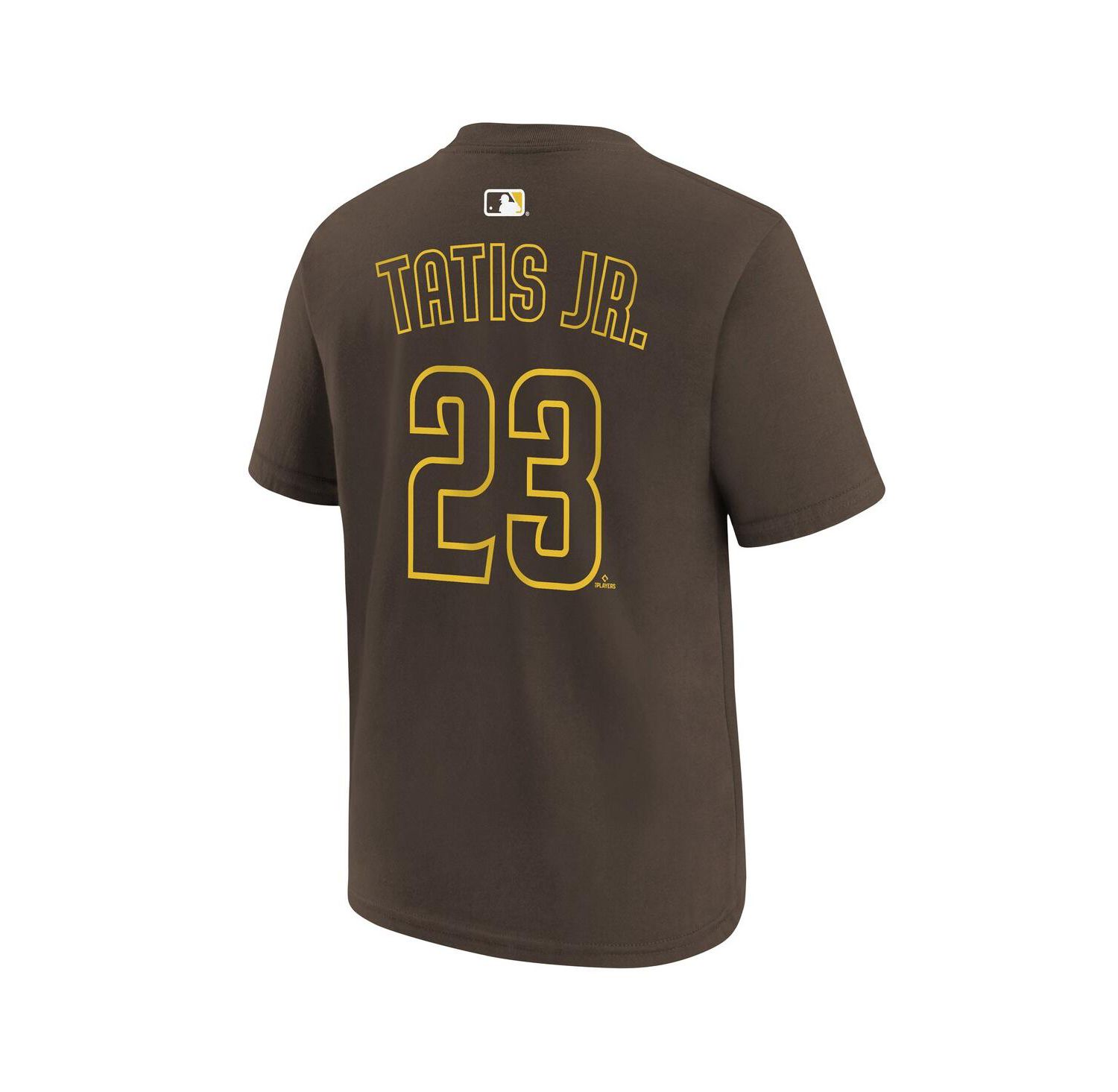 Big Boys and Girls Fernando Tatis Jr. Brown San Diego Padres Name & Number T-Shirt