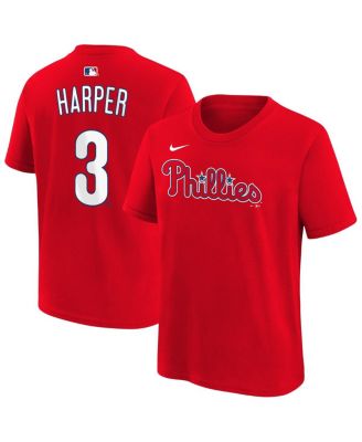 Big Boys and Girls Bryce Harper Red Philadelphia Phillies Name & Number T-Shirt