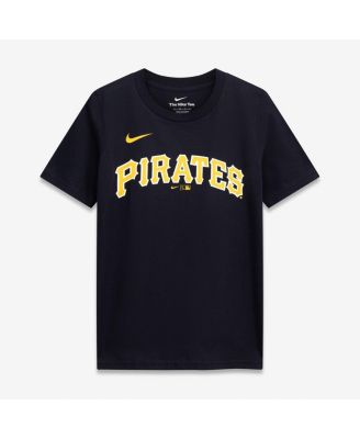 Big Boys and Girls Paul Skenes Black Pittsburgh Pirates Name & Number T-Shirt