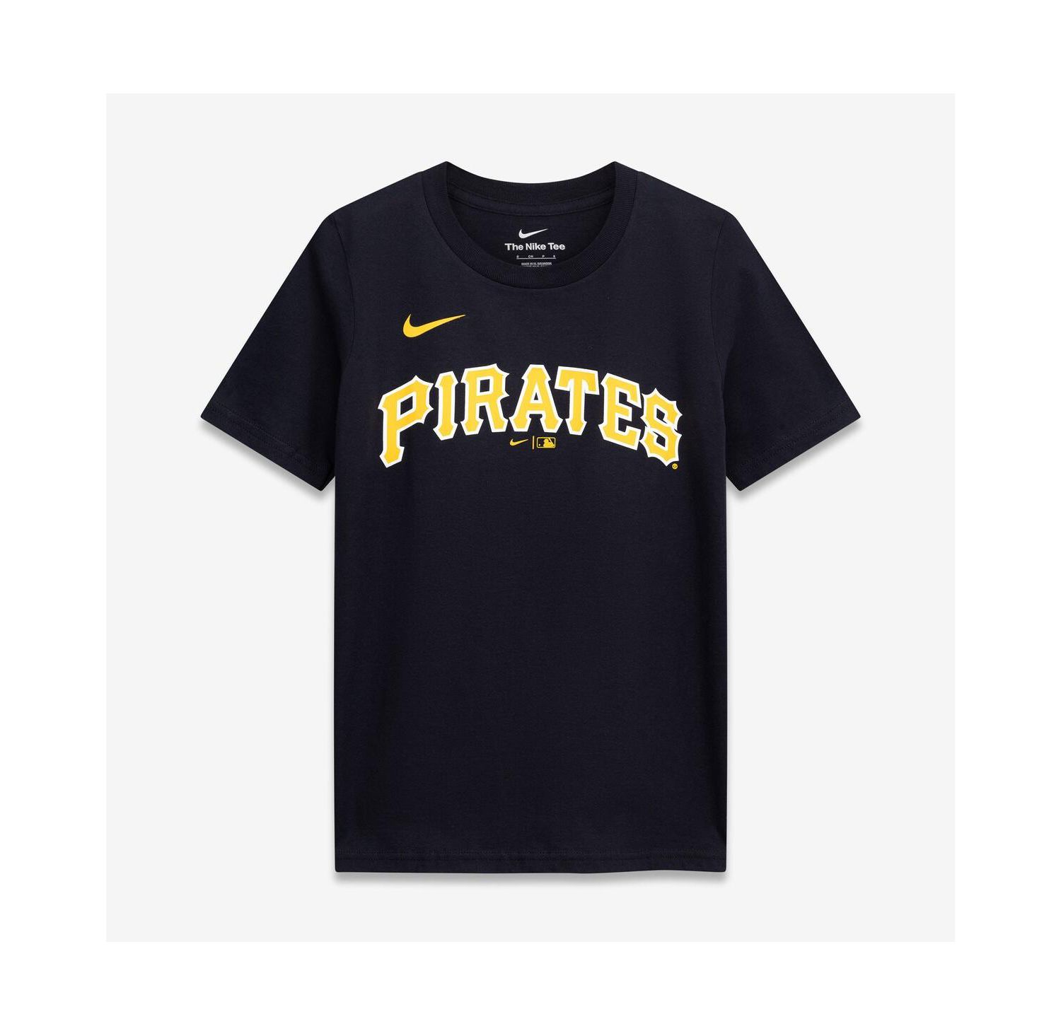 Big Boys and Girls Paul Skenes Black Pittsburgh Pirates Name & Number T-Shirt