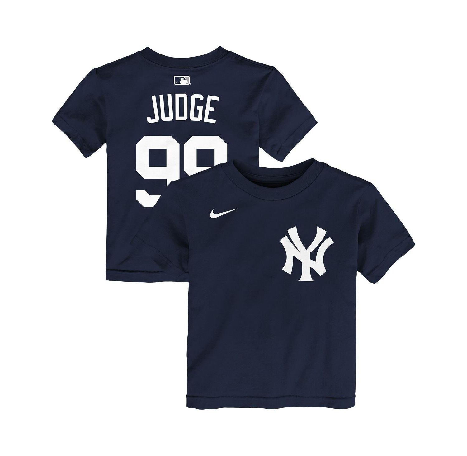 Baby Boys and Girls Aaron Judge Navy New York Yankees Name & Number T-Shirt