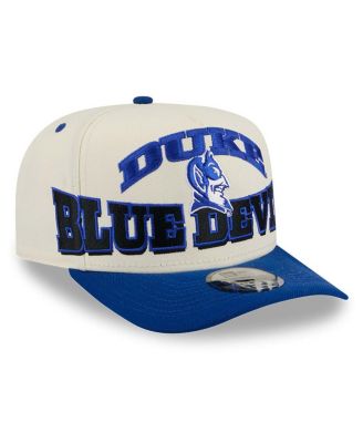 Men's Cream/Royal Duke Blue Devils March Madness Historic Collection 9FIFTY A-Frame Snapback Hat