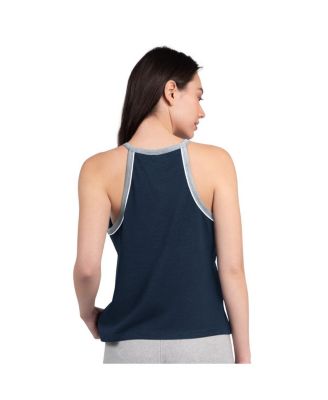 Women's Navy Dallas Cowboys Redemption Win Slub Tank Top