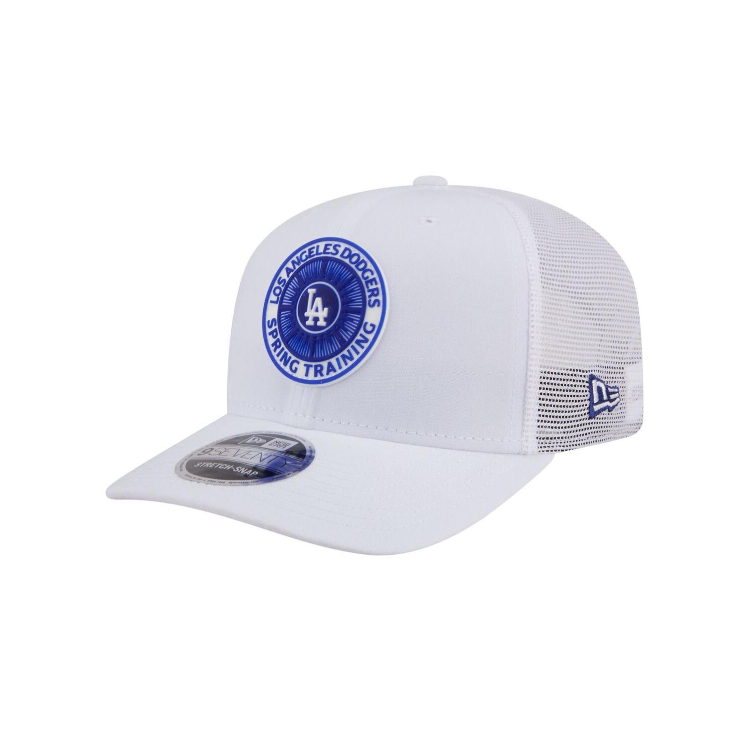 Men's White Los Angeles Dodgers 2026 Spring Training Fan Pack 9SEVENTY Adjustable Trucker Hat