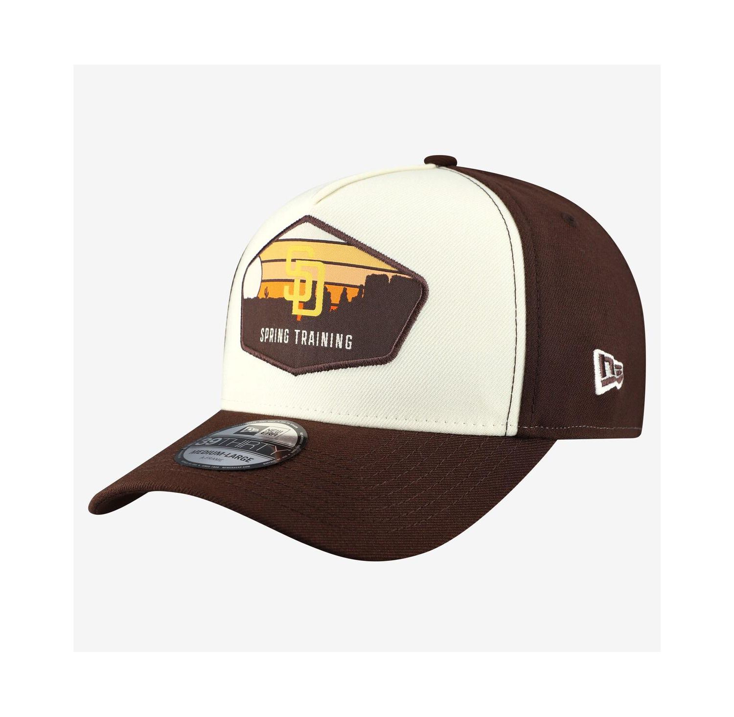 Men's Stone San Diego Padres 2026 Spring Training Fan Pack Gradient 39THIRTY Flex Hat