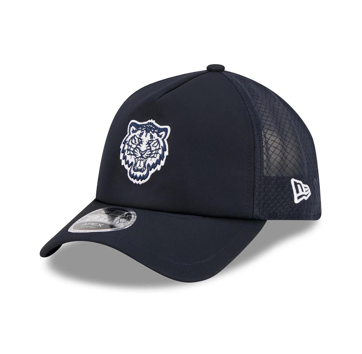 Men's Navy Detroit Tigers 2026 Batting Practice Alternate Apex 9FORTY Adjustable Hat