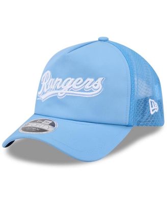 Men's Light Blue Texas Rangers 2026 Batting Practice Alternate Apex 9FORTY Adjustable Hat